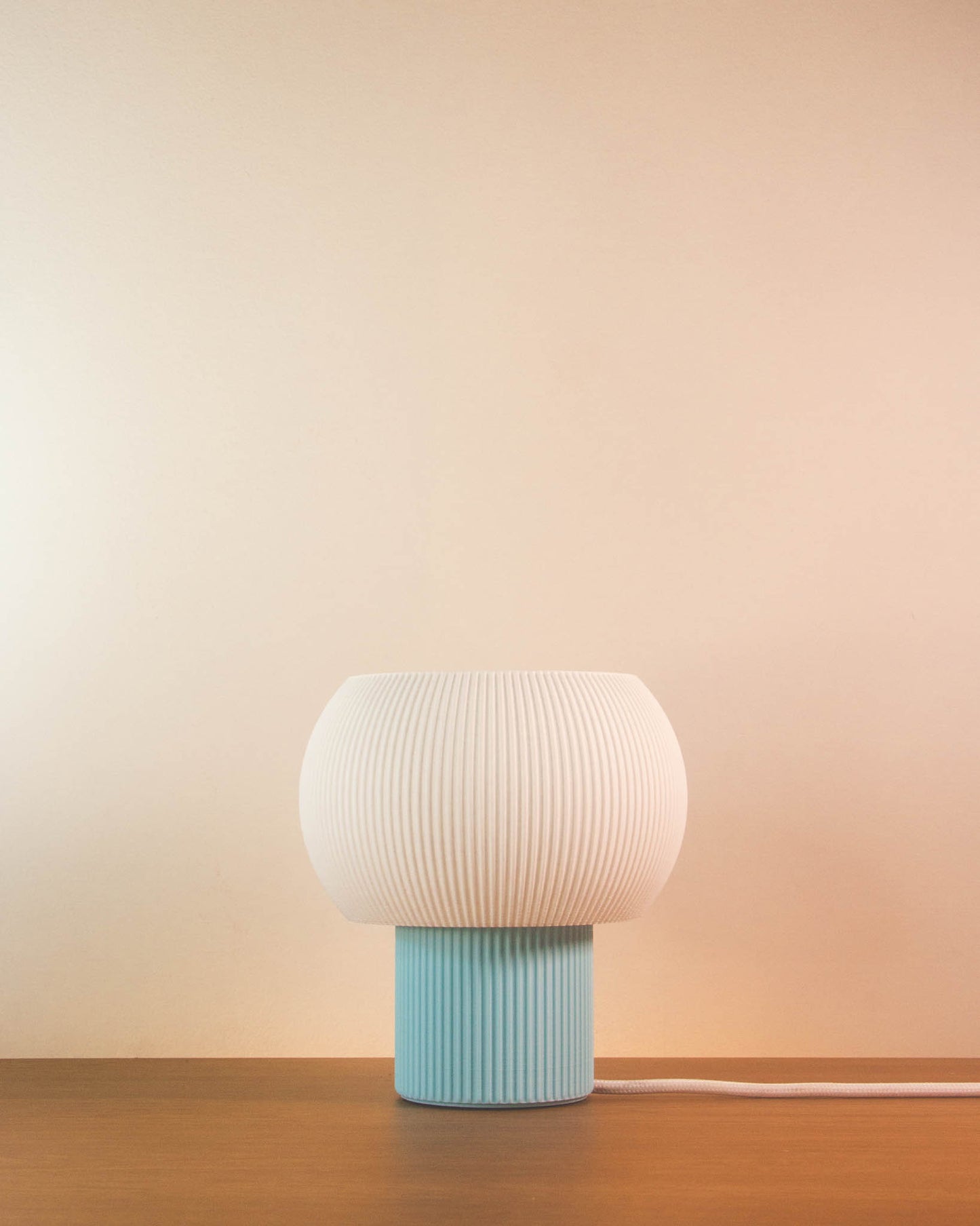 Abajur Afeto Azul Claro