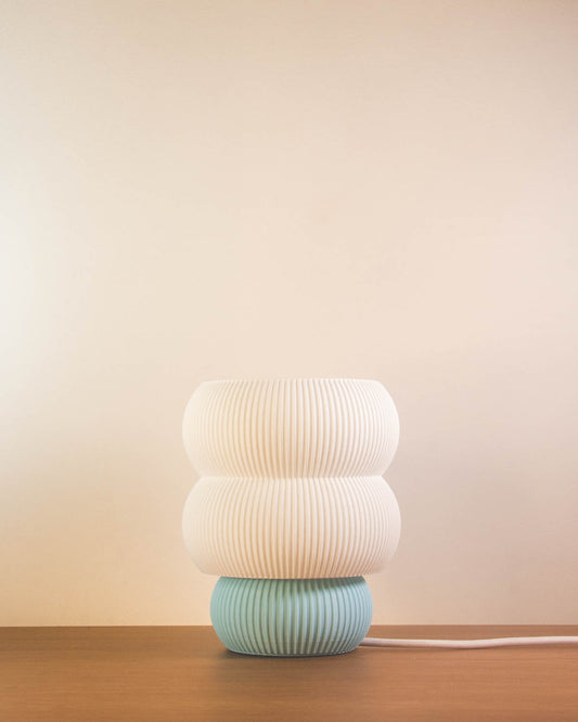 Abajur Foco Azul Claro