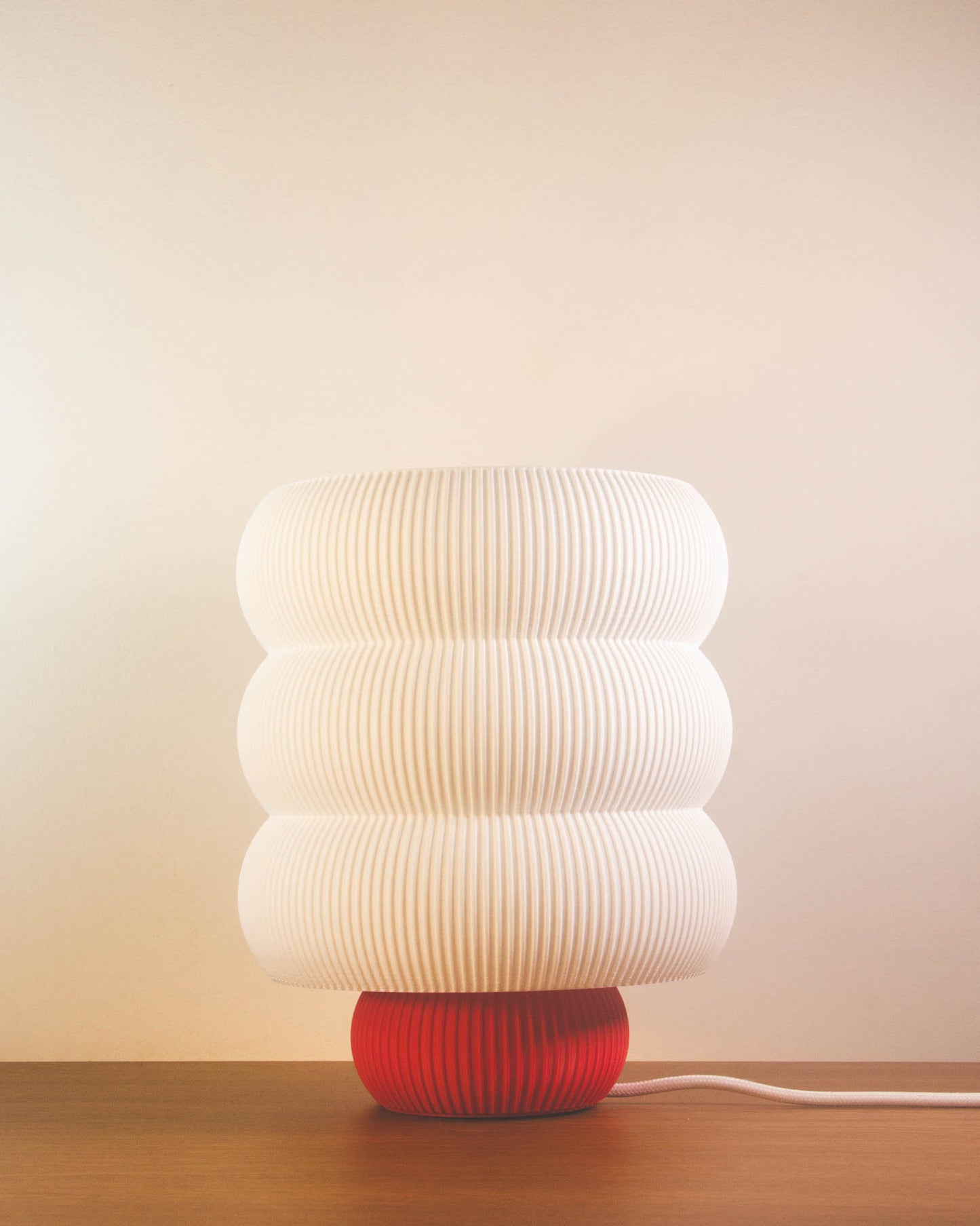 Abajur Sereno Vermelho